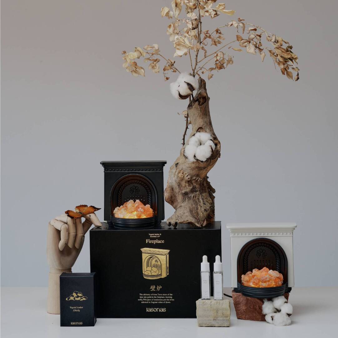 Fireplace Crystal Aromatherapy Lamp