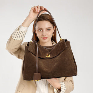 The Rivoli Suede Carryall