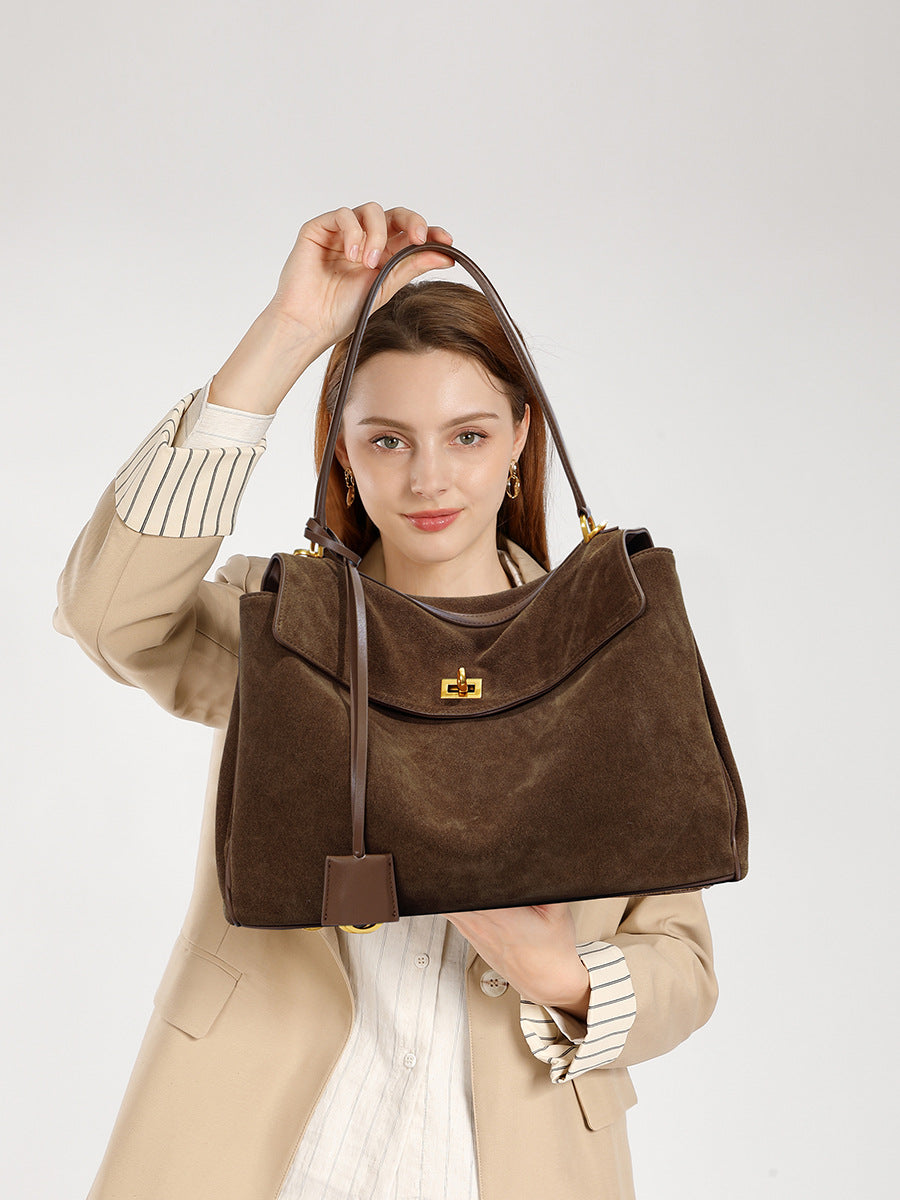 The Rivoli Suede Carryall
