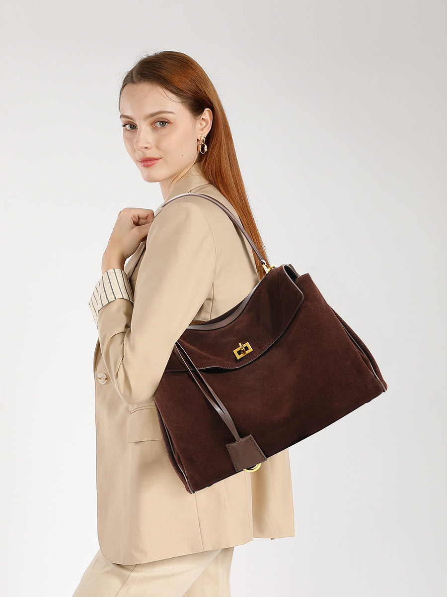The Rivoli Suede Carryall