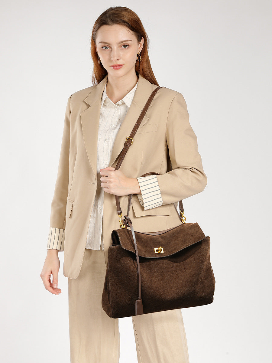 The Rivoli Suede Carryall