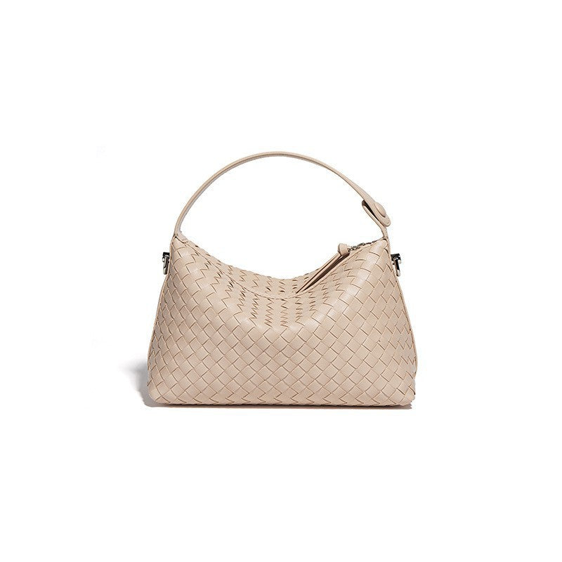 The French Woven Hobo Bag | Premium Hand-Weaved Leather Slouchy Shoulder Clutch