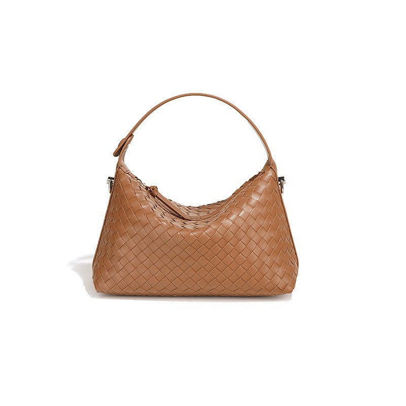 The French Woven Hobo Bag | Premium Hand-Weaved Leather Slouchy Shoulder Clutch