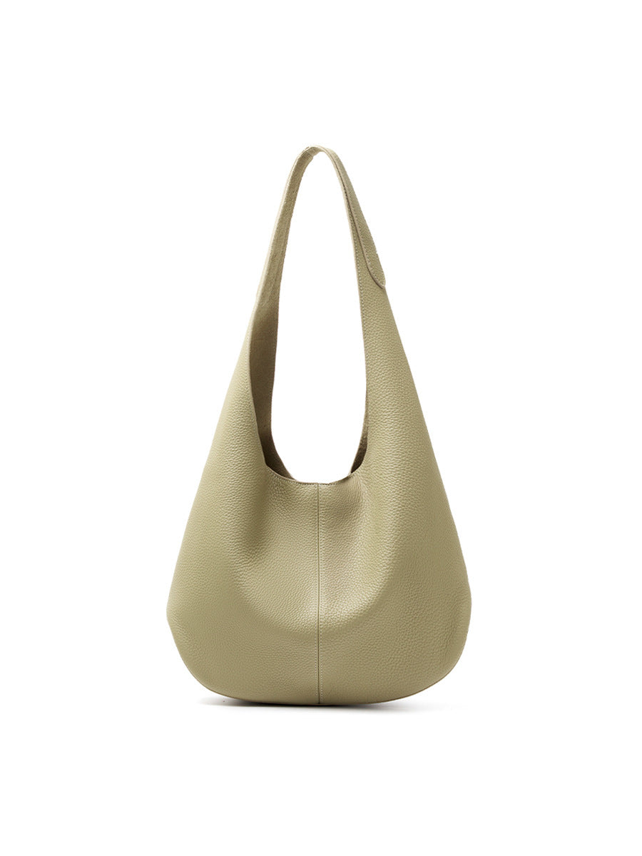 The Everyday Seamless Hobo | Premium Heavy-Weight Pebbled Leather Slouchy Tote