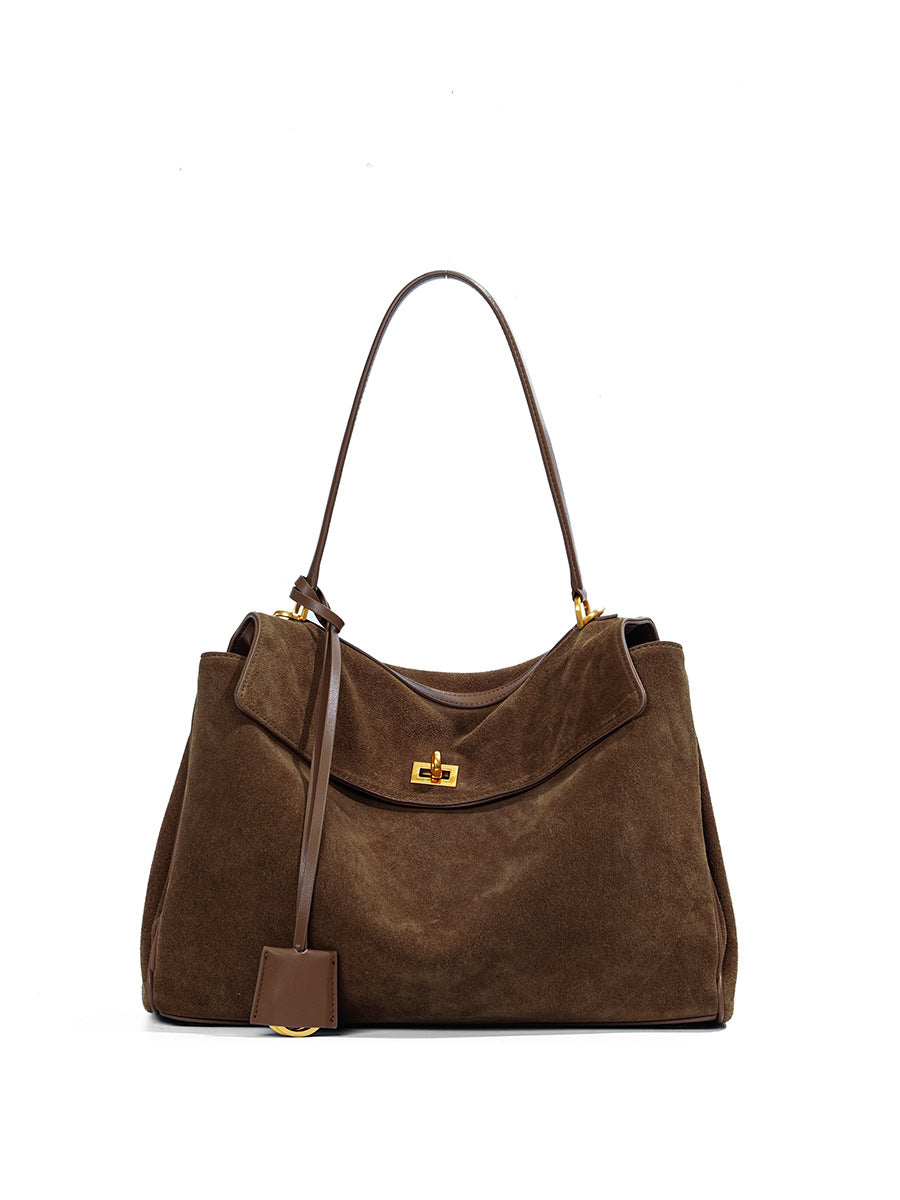 The Rivoli Suede Carryall