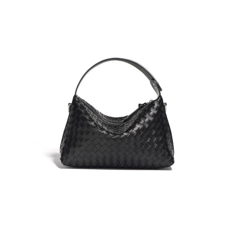 The French Woven Hobo Bag | Premium Hand-Weaved Leather Slouchy Shoulder Clutch