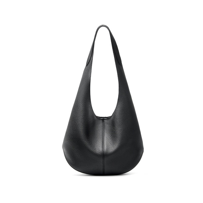 The Everyday Seamless Hobo | Premium Heavy-Weight Pebbled Leather Slouchy Tote