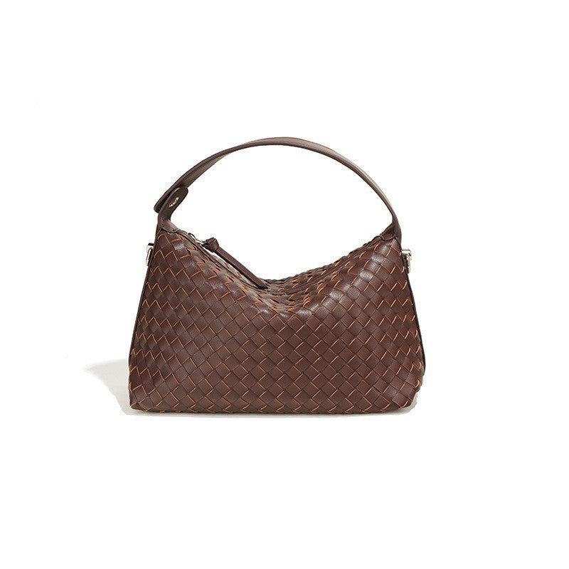 The French Woven Hobo Bag | Premium Hand-Weaved Leather Slouchy Shoulder Clutch