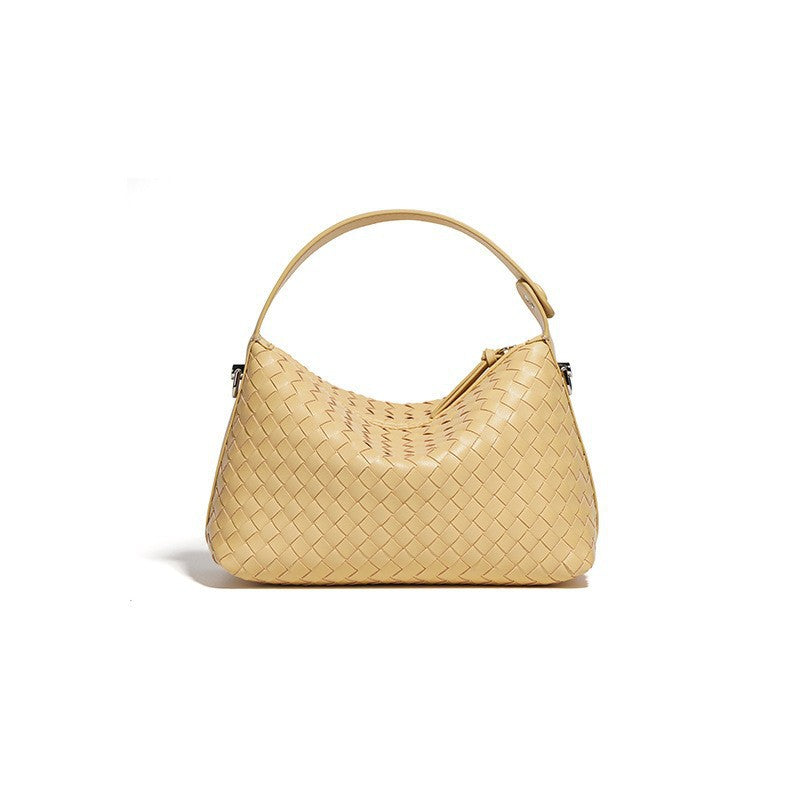The French Woven Hobo Bag | Premium Hand-Weaved Leather Slouchy Shoulder Clutch
