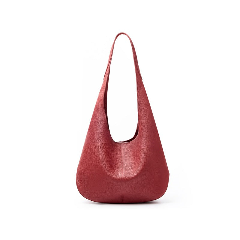 The Everyday Seamless Hobo | Premium Heavy-Weight Pebbled Leather Slouchy Tote